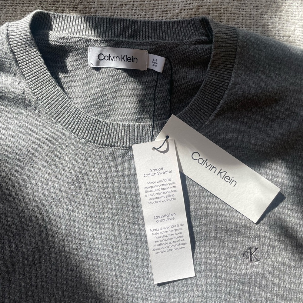 Calvin Klein Charcoal Crewneck Sweater